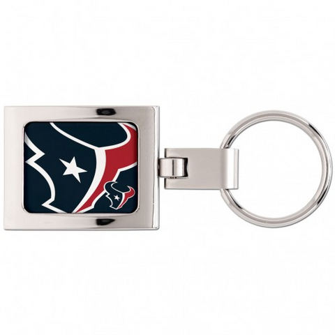 Texans Keychain Domed Square