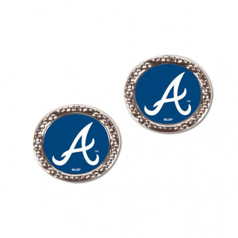 Braves Earrings Stud CRound