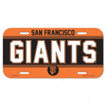 Giants Plastic License Plate Tag MLB