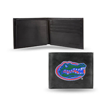 Gators Leather Wallet Embroidered Bifold