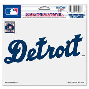 Tigers 4x6 Ultra Decal Cooperstown
