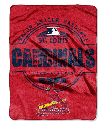 Cardinals Micro Raschel Throw Blanket 46x60 MLB