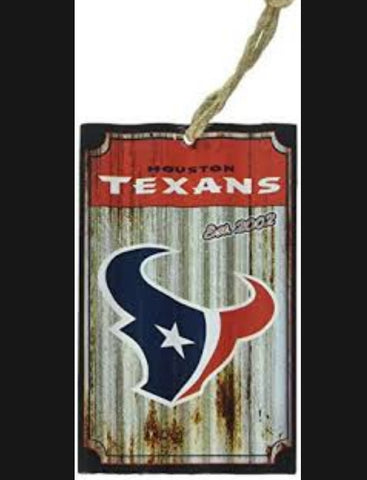 Texans Ornament Metal Sign