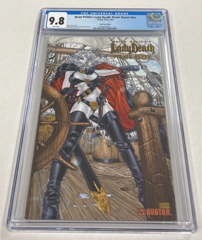 Brian Pulido's Lady Death: Pirate Queen Issue #nn Year 2007 Gold Foil Edition CGC Graded 9.8 Comic Book