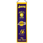 Lakers 8"x32" Wool Banner Heritage
