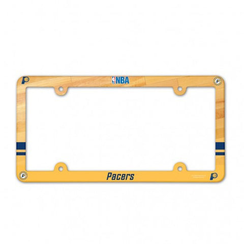 Pacers Plastic License Plate Frame Color Printed