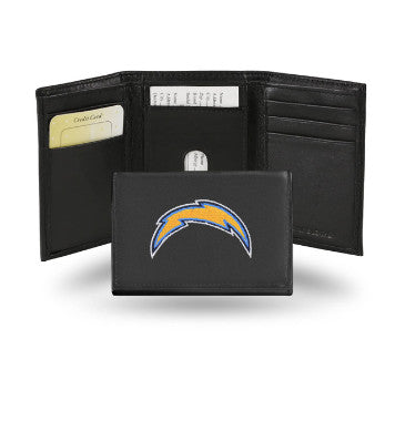 Chargers Leather Wallet Embroidered Trifold