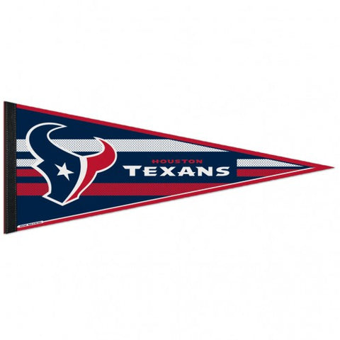 Texans Triangle Pennant 12"x30"