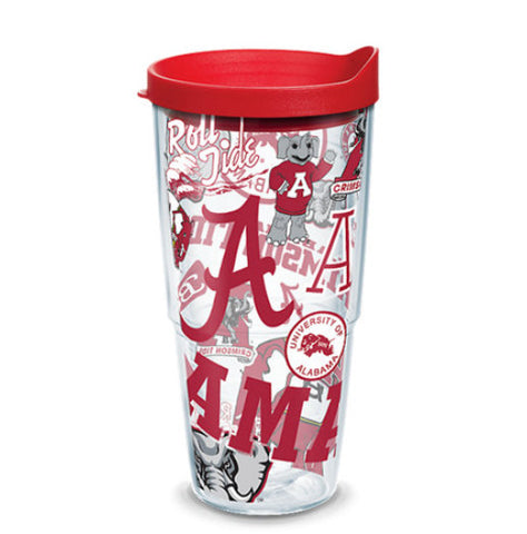 Alabama 24oz All Over Tervis w/ Lid