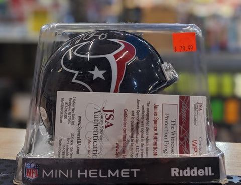 Texans Mini Helmet - Jadeveon Clowney - Autographed w/ JSA Certificate Of Authentication