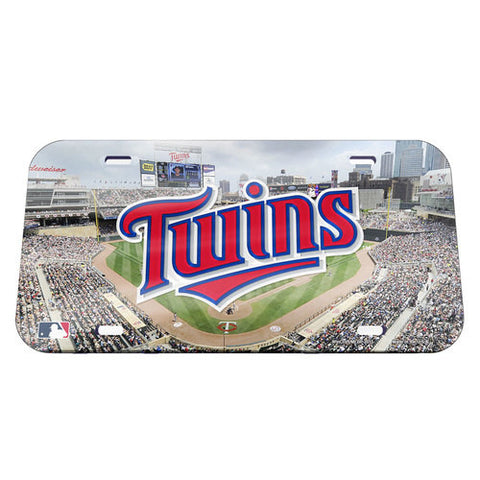 Twins Laser Cut License Plate Tag Acrylic Color Field