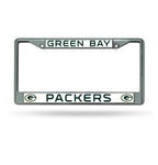 Packers Chrome License Plate Frame Silver