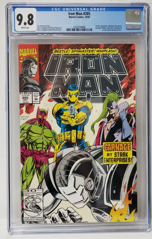 Iron Man #285 1992 CGC Graded 9.8 Comic