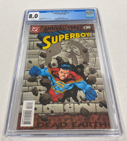 Superboy Issue #3 Annual Year 1996 CGC Graded 8.0 Comic