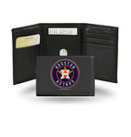 Astros Leather Wallet Embroidered Trifold