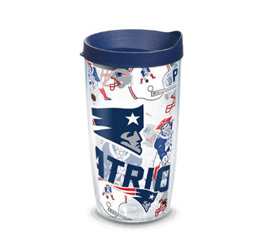 Patriots 16oz All Over Tervis w/ Lid