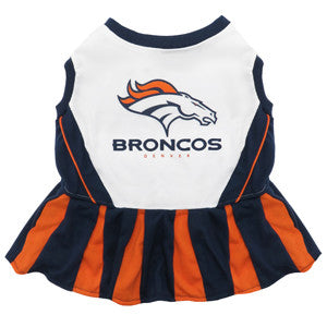 Broncos Pet Cheerleader Outfit Medium