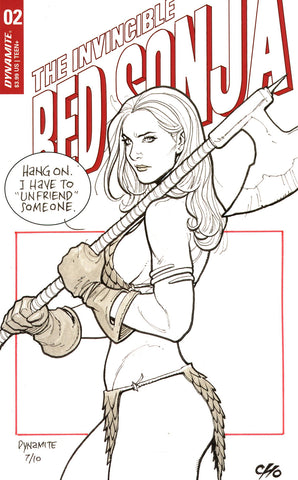 The Invincible Red Sonja Issue #2 June 2021 Cover D Frank Cho Comic Book