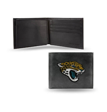 Jaguars Leather Wallet Embroidered Bifold