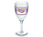 LSU 9oz Stemmed Wine Glass Tervis