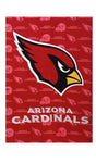 Cardinals Embossed Suede Garden Flag Glitter NFL