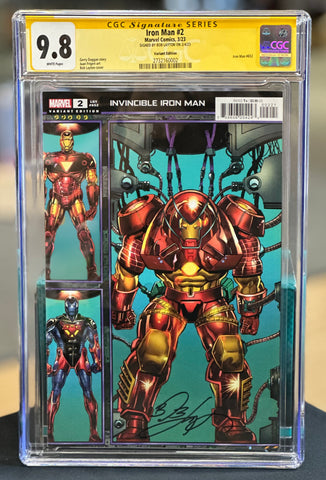 Iron Man #2 March 2023 Bob Layton Variant CGC Graded 9.8 Signature Series Autographed Comic Book