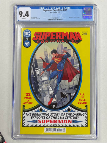 Superman: Son of Kal-El September 2021 Homage Cover CGC Graded 9.4 Comic Book