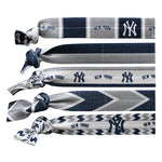 Yankees 5-Pack Knotted Hair Tie Set