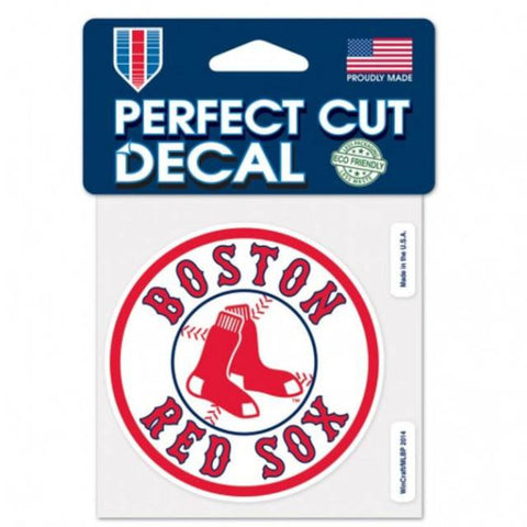 Red Sox 4x4 Decal Logo Round