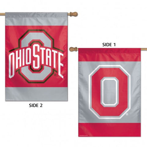 Ohio St Vertical House Flag 2-Sided 28x40