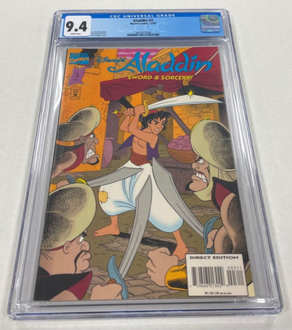 Aladdin - Issue #3 Year 1994 - Cover A CGC Graded 9.4 - Comic Book