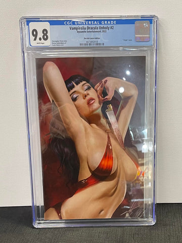 Vampirella Dracula Unholy Issue #2 616 Comics Virgin Edition Year 2022 CGC Graded 9.8 Comic Book