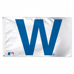 Cubs 3x5 House Flag Deluxe "W" Logo