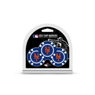 Mets 3-Pack Poker Chip Golf Ball Marker