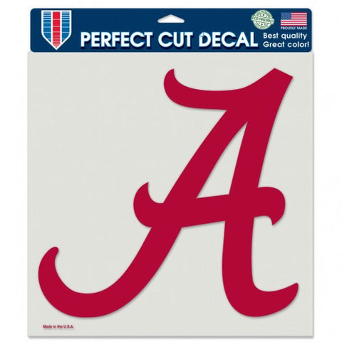Alabama 8x8 DieCut Decal Color "A" Logo