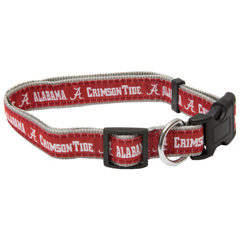 Alabama Dog Collar Woven Ribbon Small