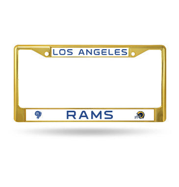 Rams Chrome License Plate Frame Color Gold