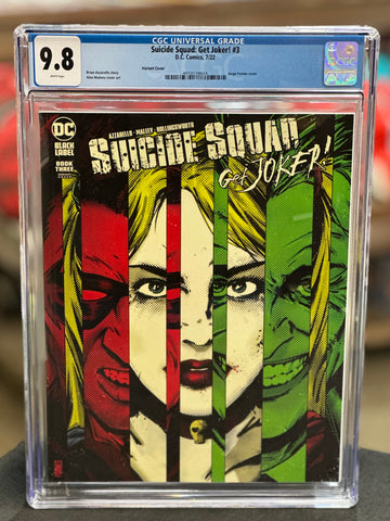 Suicide Squad: Get Joker! Issue #3 2021 Jorge Fornes Variant CGC Graded 9.8 Comic Book