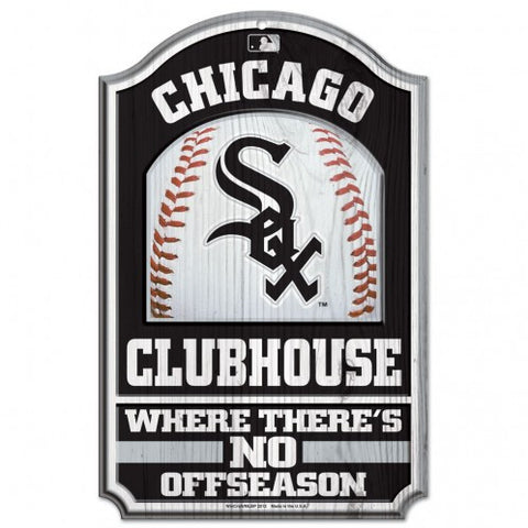 White Sox Wood Sign 11x17 Clubhouse