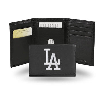 Dodgers Leather Wallet Embroidered Trifold
