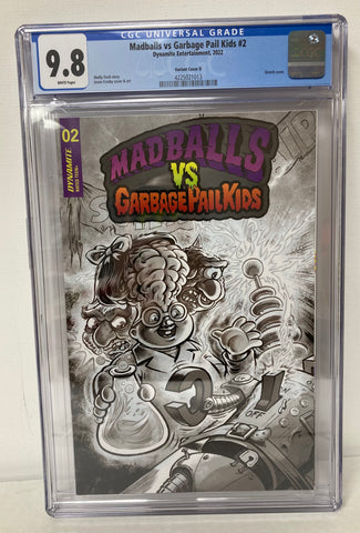 Madballs vs Garbage Pail Kids Issue #2 Year 2023 Variant Cover D CGC Graded 9.8 Comic Book