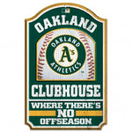 Athletics Wood Sign 11x17 Clubhouse