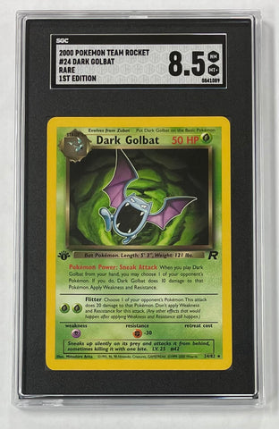 Pokémon Dark Golbat 2000 SGC 8.5 Team Rocket 1st Edition 24/82 Graded Single Card