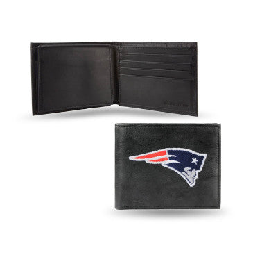 Patriots Leather Wallet Embroidered Bifold