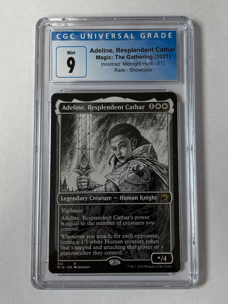 Magic the Gathering 2021 Adeline, Resplendent Cathar CGC Graded 9 Midnight  Hunt 312 Single Card