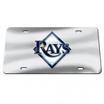 Rays Laser Cut License Plate Tag Acrylic Silver