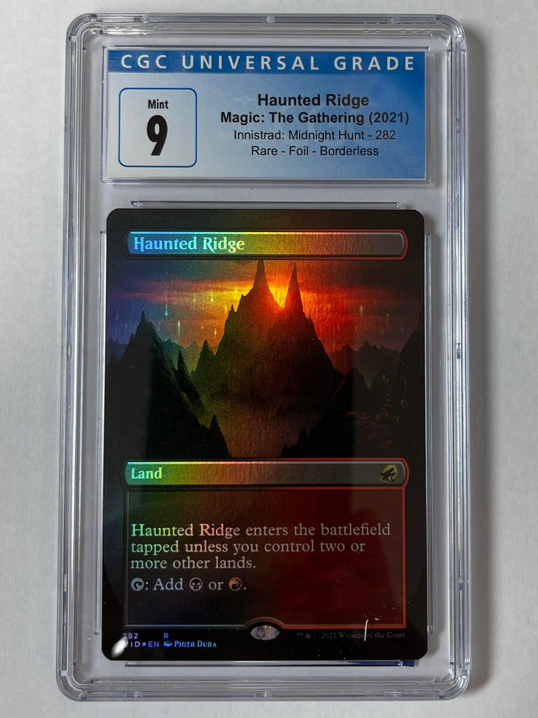 Magic the Gathering 2021 Haunted Ridge Foil CGC Graded 9 Midnight Hunt JP Sports Magic the Gathering 2021 Haunted Ridge Foil CGC Graded 9 Midnight Hunt JP Sports