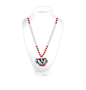 Wisconsin Team Beads w/ Medallion