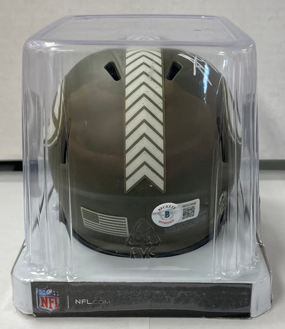 Packers Mini Helmet Speed Salute to Service - Aaron Jones - Autographe – JP  Sports