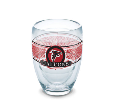 Falcons 9oz Stemless Wine Glass Tervis